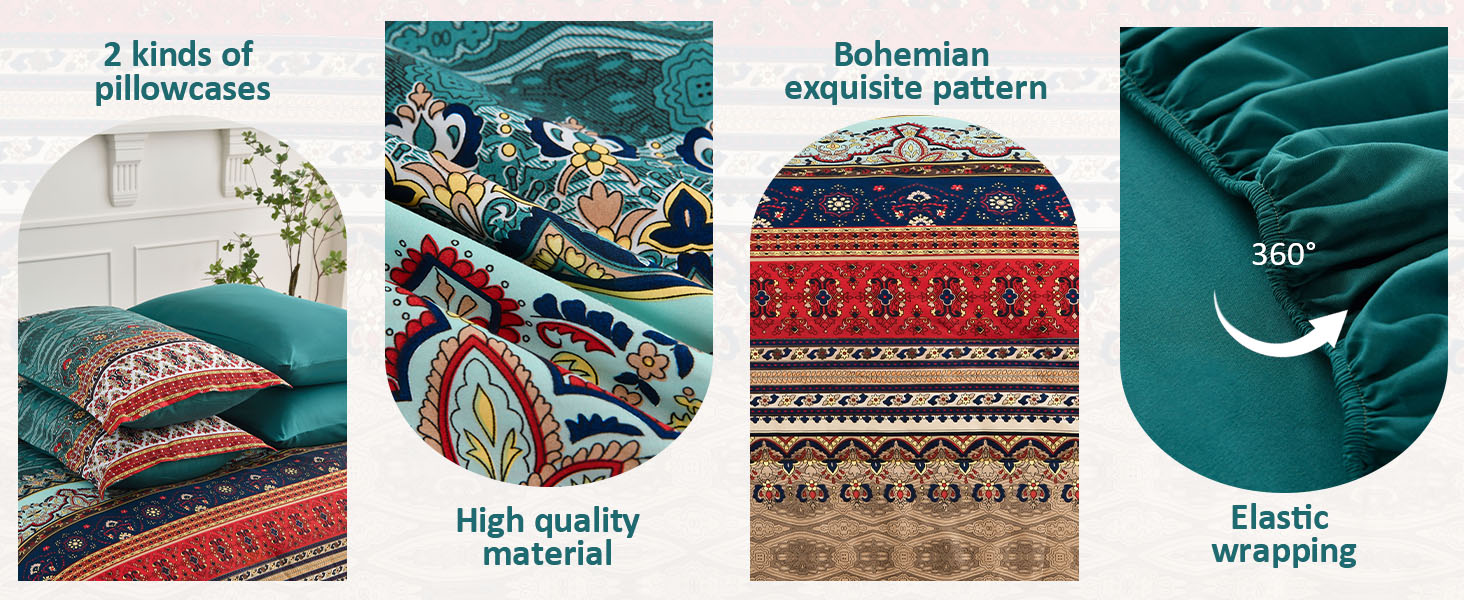 Bohemian Striped Bed in a Bag