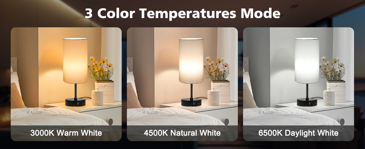 You can choose 3 cct (3000 K/4500 K/6500 K) for daily home lighting