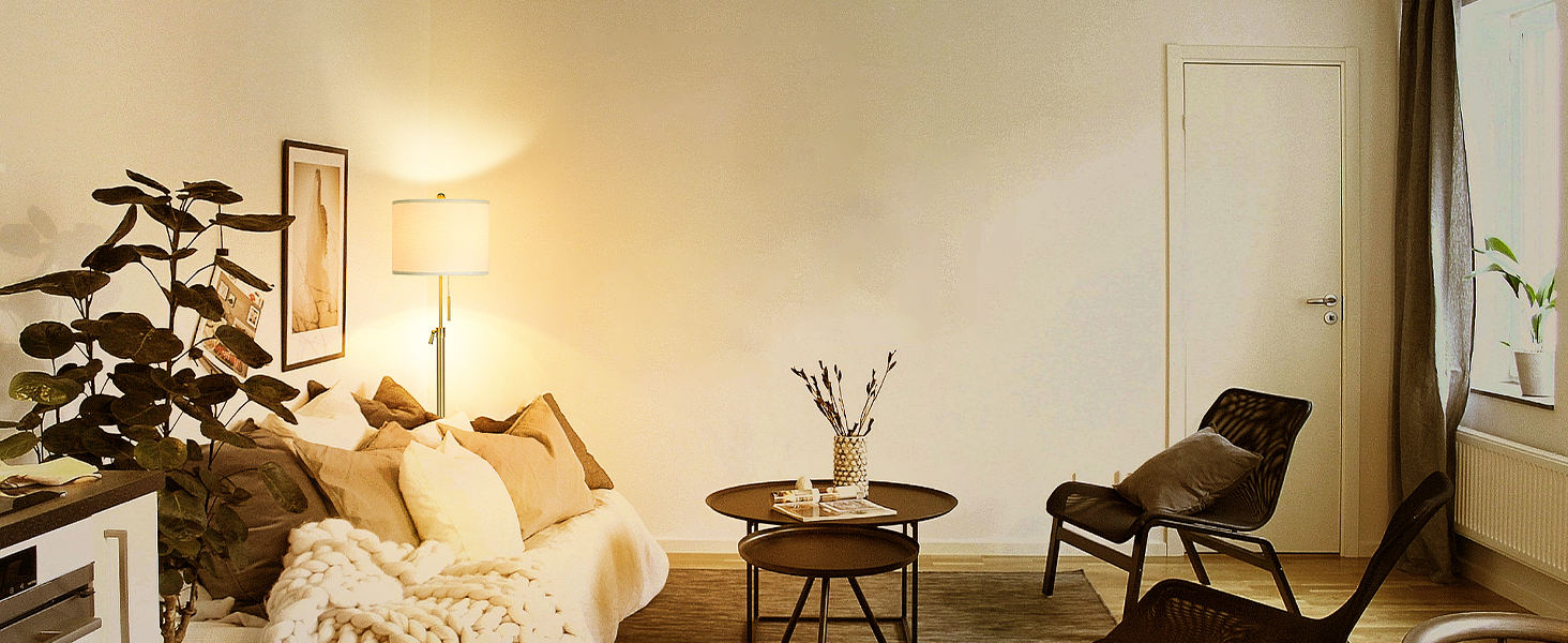 gold floor lamp