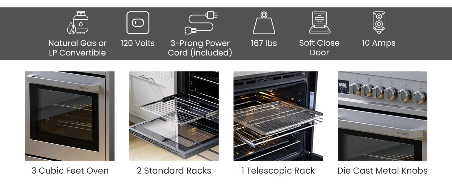 Rangaire RRG241TS 24&amp;#34; Gas Range