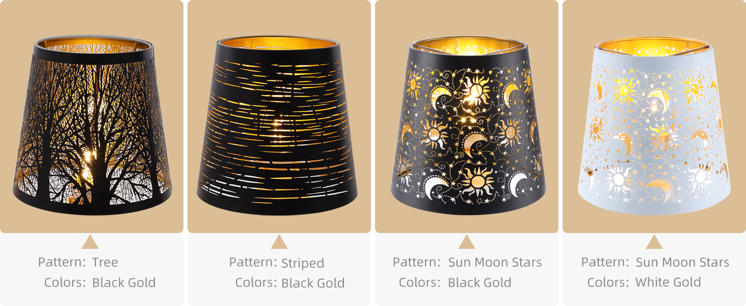 chandelier shades set of 6