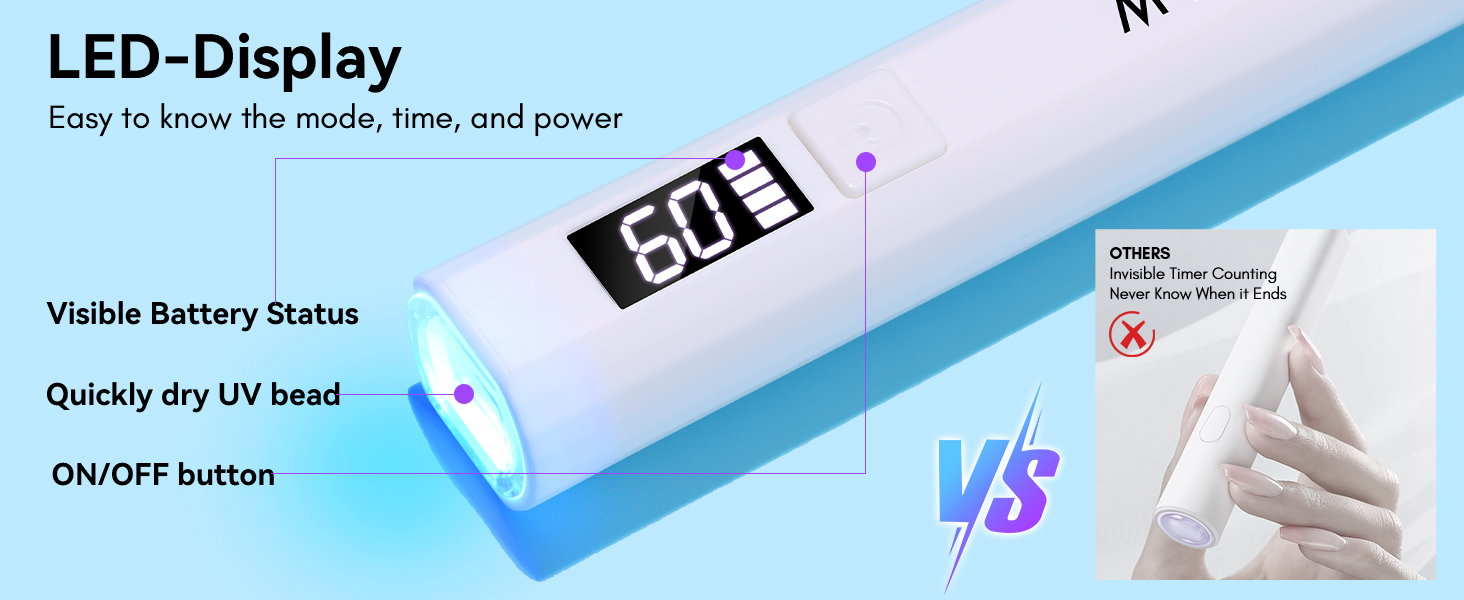 handheld UV Nail lamp for gel nail polish