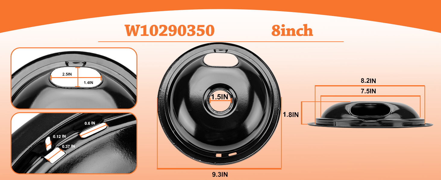 Porcelain Plated electric stove burner drip pans