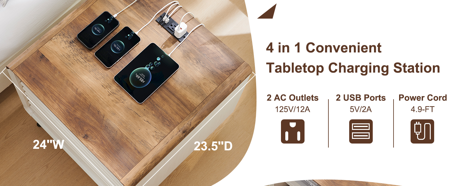 nightstand with drawers