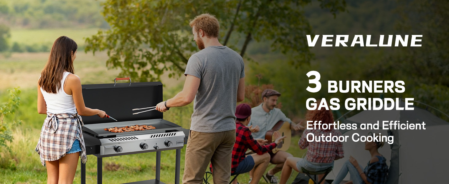 3-in-1 Propane Stove & Griddle