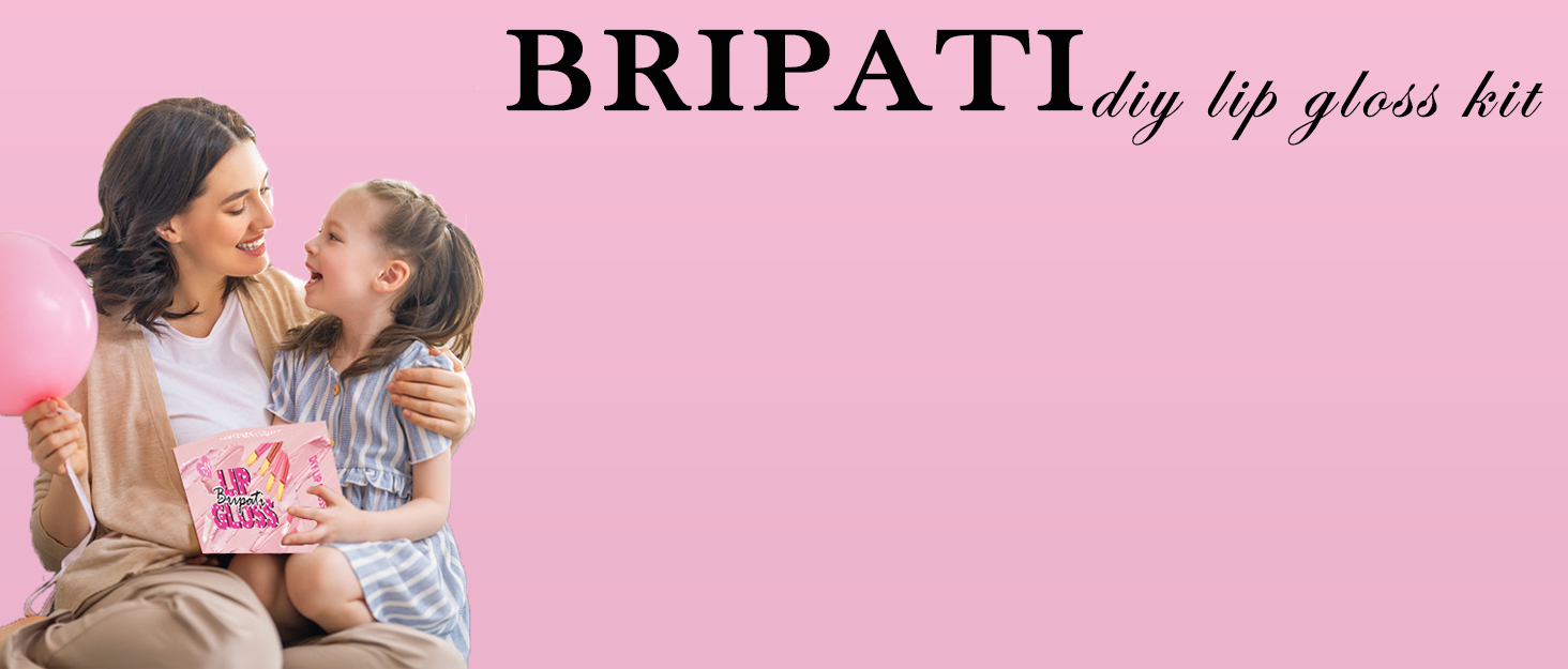 BRIPATI DIY Lip Gloss Making Kit, 46PCS DIY Lip Gloss Kit to Make Your Own Lip Gloss