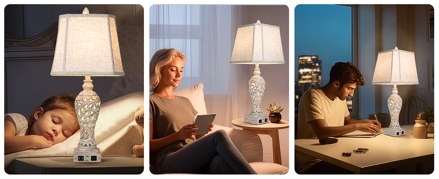 Elegant table lamp set not just a decor piece but a multi-functional eletrical appliance