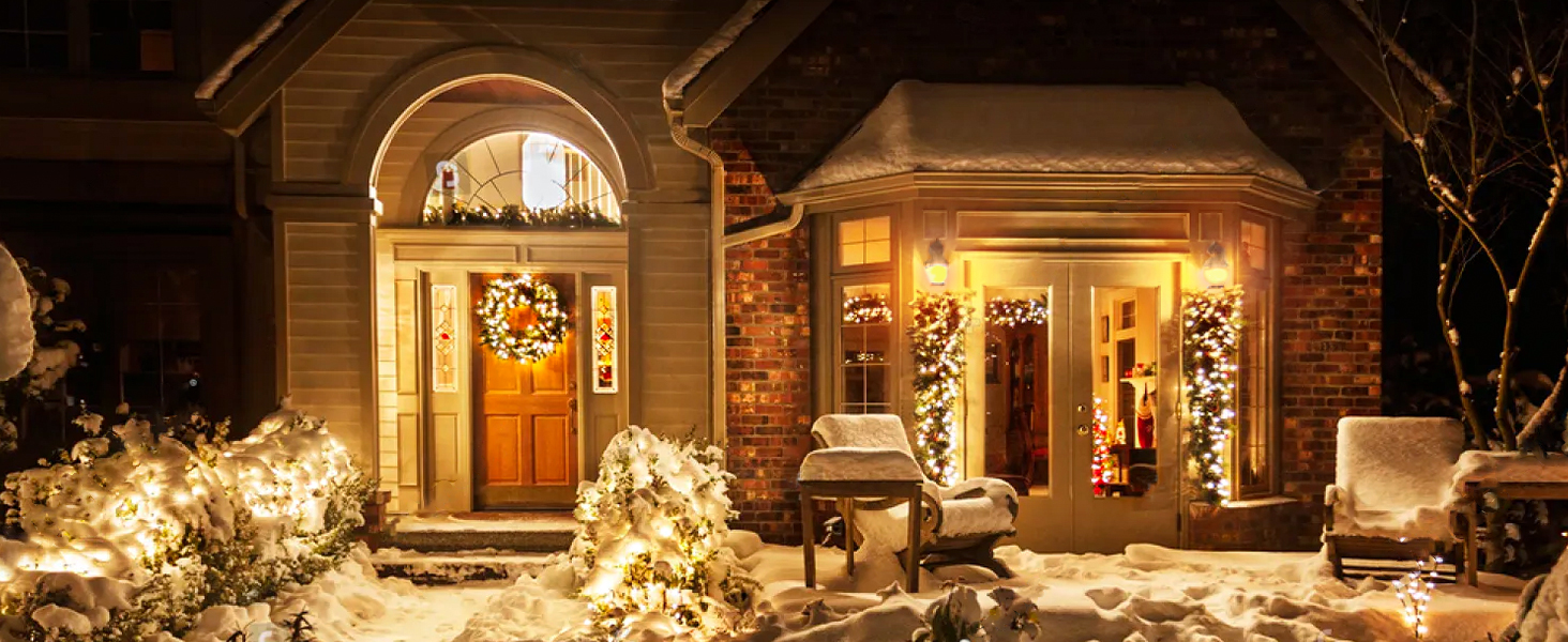 Christmas decorations lights outdoor indoor