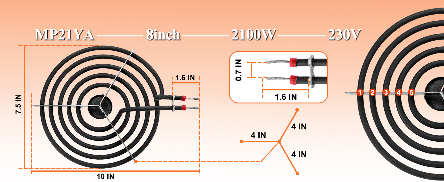 electric range burner element