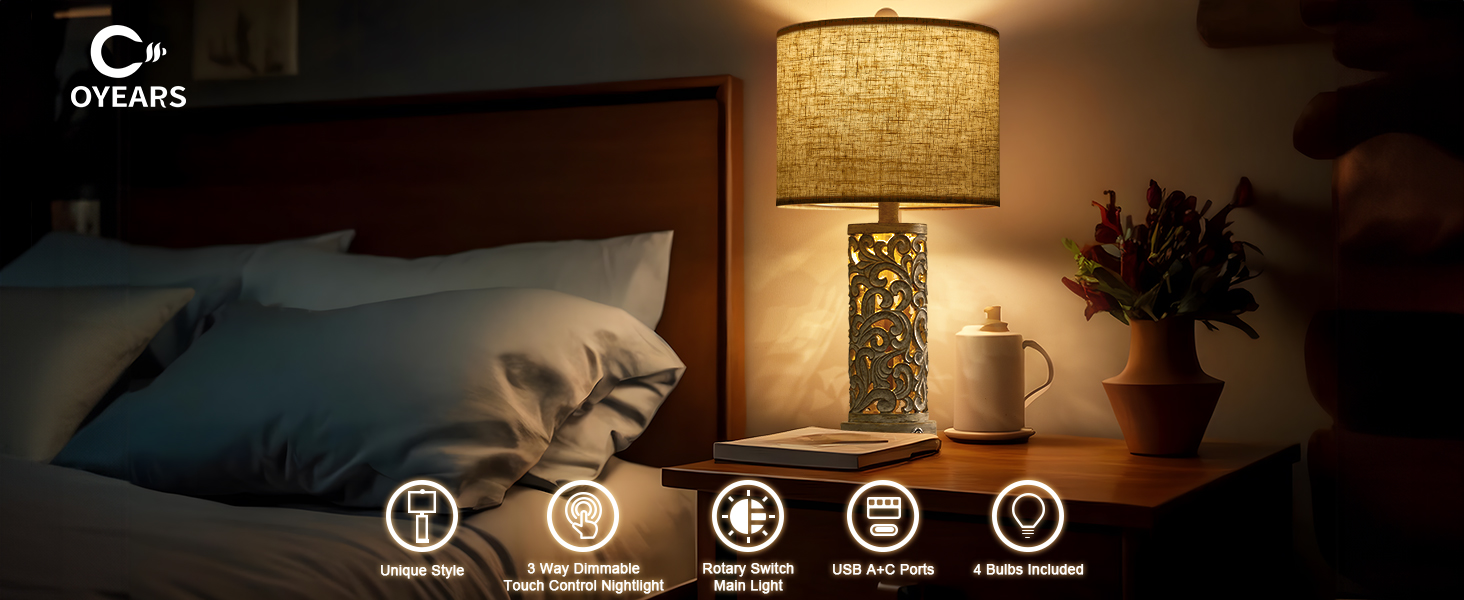 OYEARS table lamp for bedroom