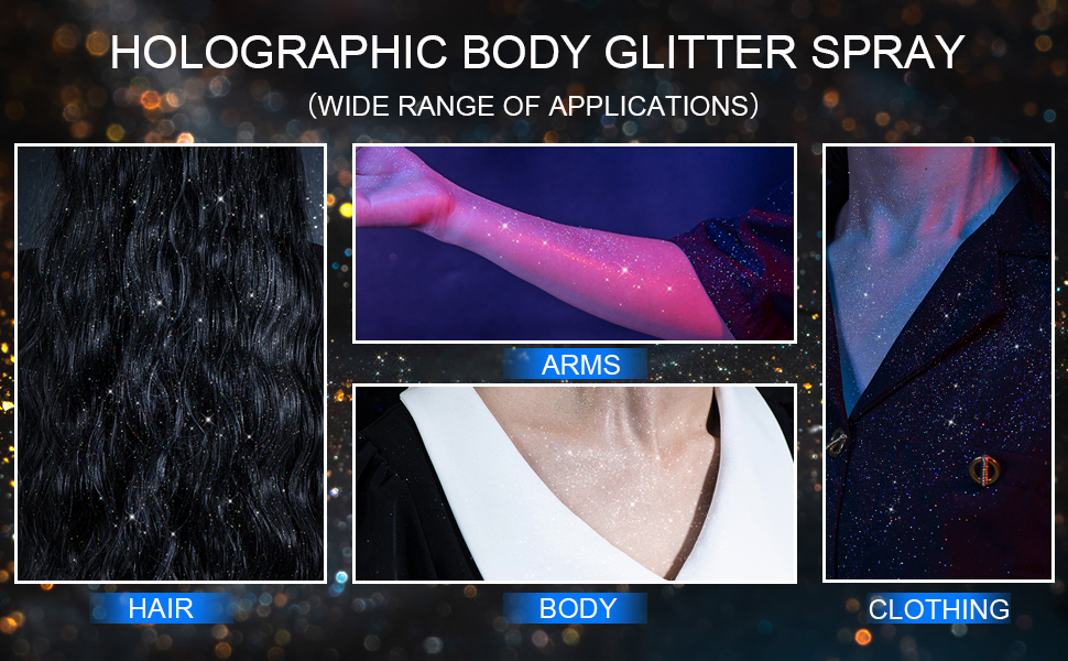 body glitter spray