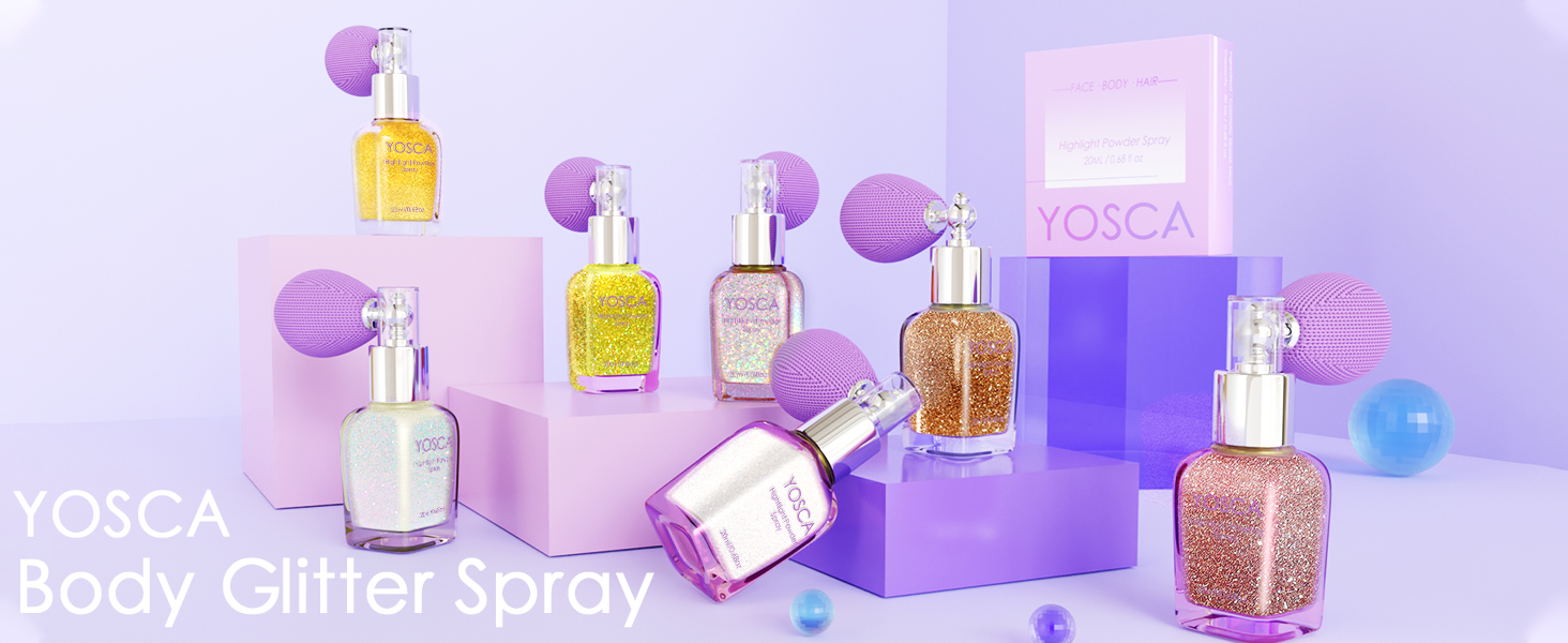 yosca glitter spray