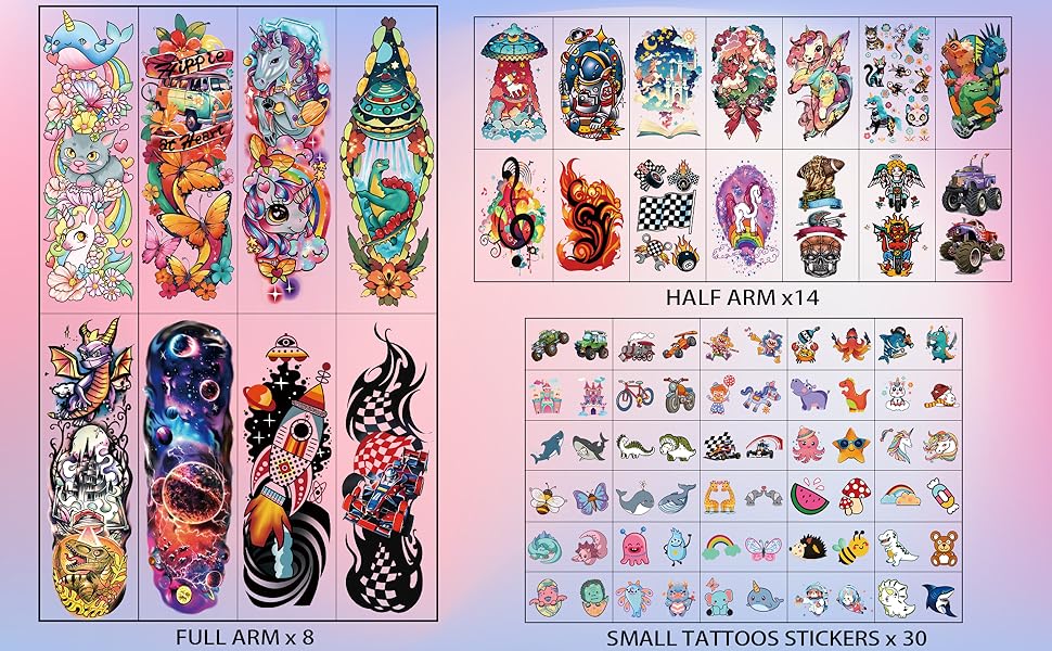 large size tattoos sticker