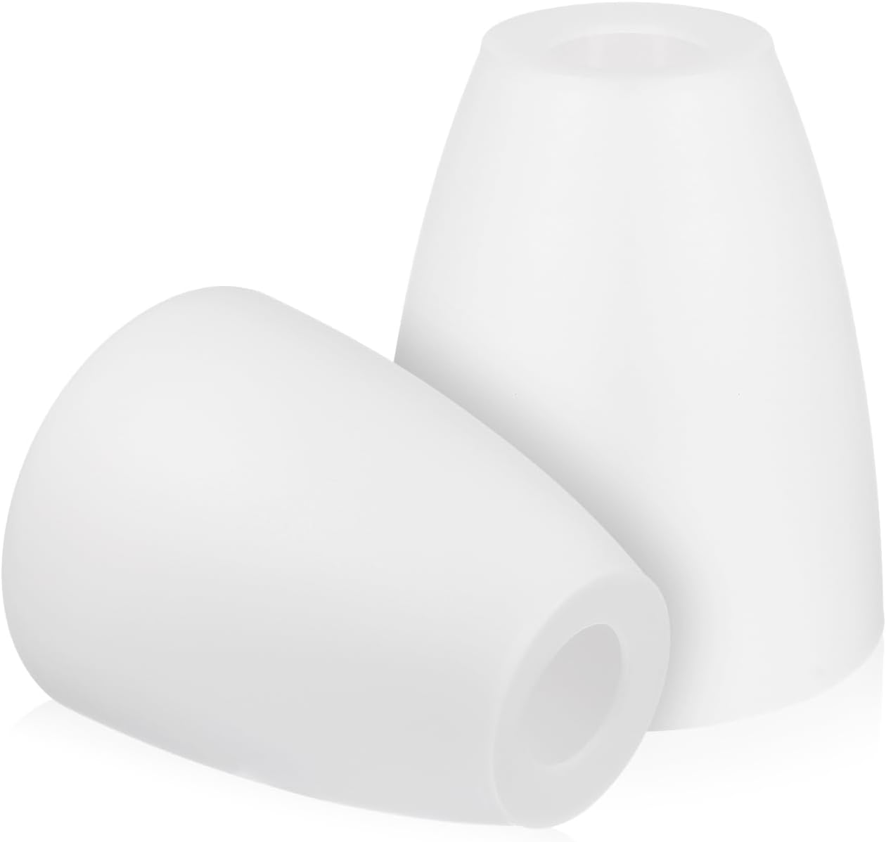 DOITOOL 2PCS Plastic Lamp Shade Replacement for Floor Lamp, Replacement White Lamp Shade Cover for Chandelier, Pendant Light, Wall Sconces Series (30mm Opening)