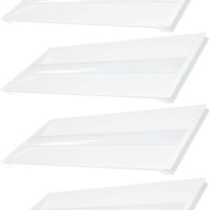 Cortelco 2x4 LED Troffer Light-25W/30W/35W/40W/50W,Up to 7500 Lumens,4 CCT Selectable 3000K/3500K/4000K/5000K,0-10V Dimmable Drop Ceiling Panel,100-277V,ETL & DLC Listed,Commercial Grade,4-Pack