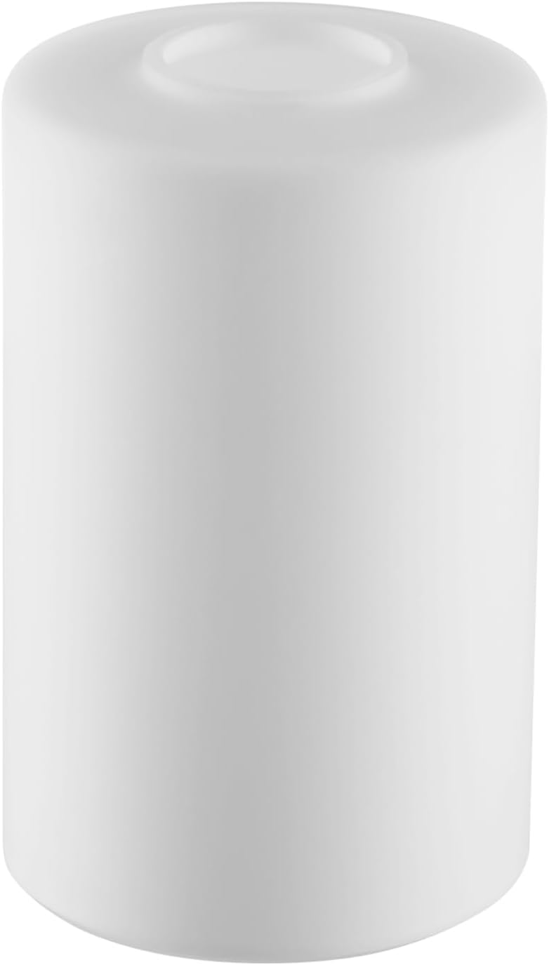 Diameter 4.72 IN, Tall 6 IN,E26 Base 1-5/8 Inch Fitter,Wall lamps or Pendant Lamps Replace Lampshades With Frosted Opal White Cylindrical Glass Lampshades