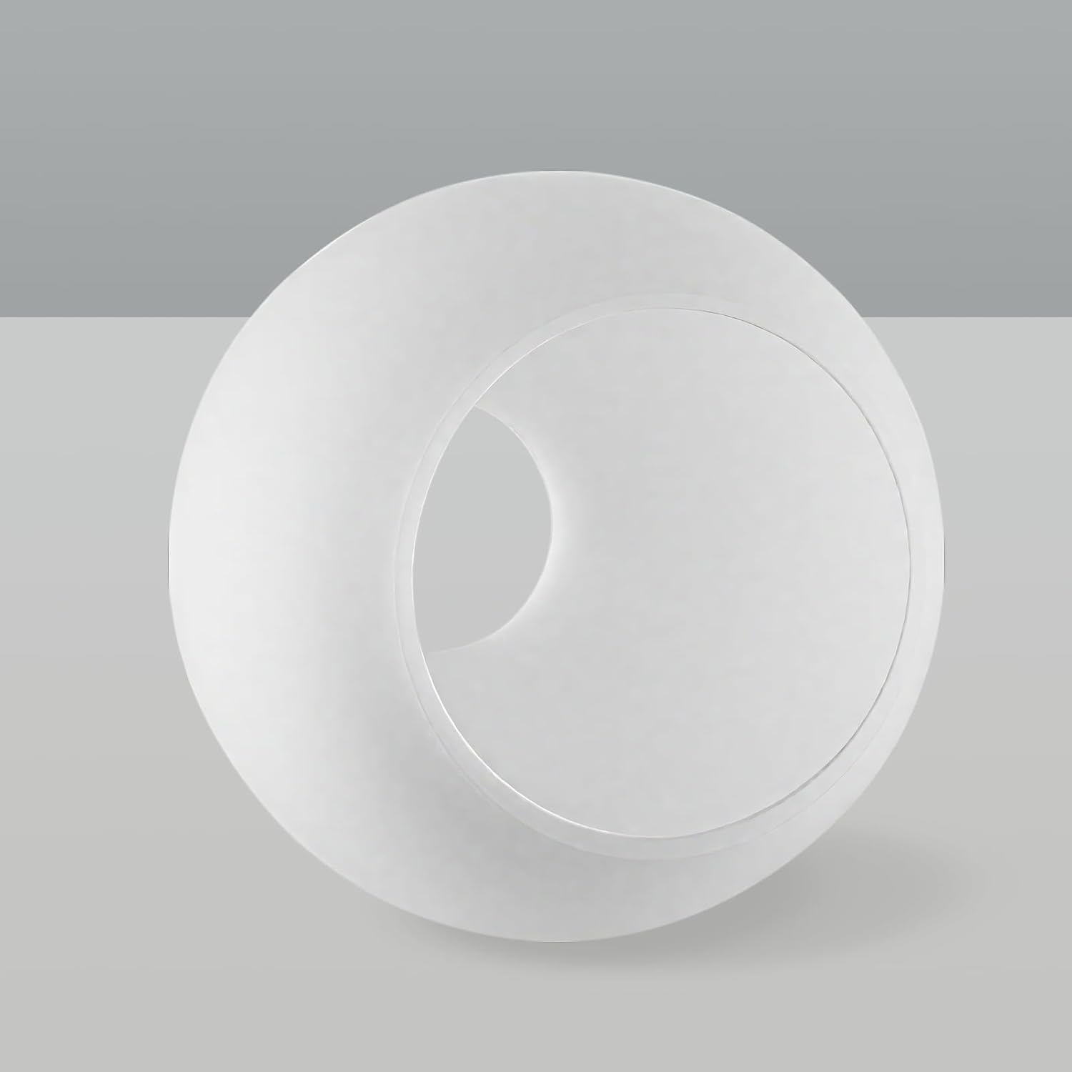 Diameter 7.87 Inch, Height 6.88 Inch,E26 Base 1-5/8 Inch Fitter,Double Hole White Glass Spherical Lampshade For Pendant lLmps And Floor Lamps - Image 5