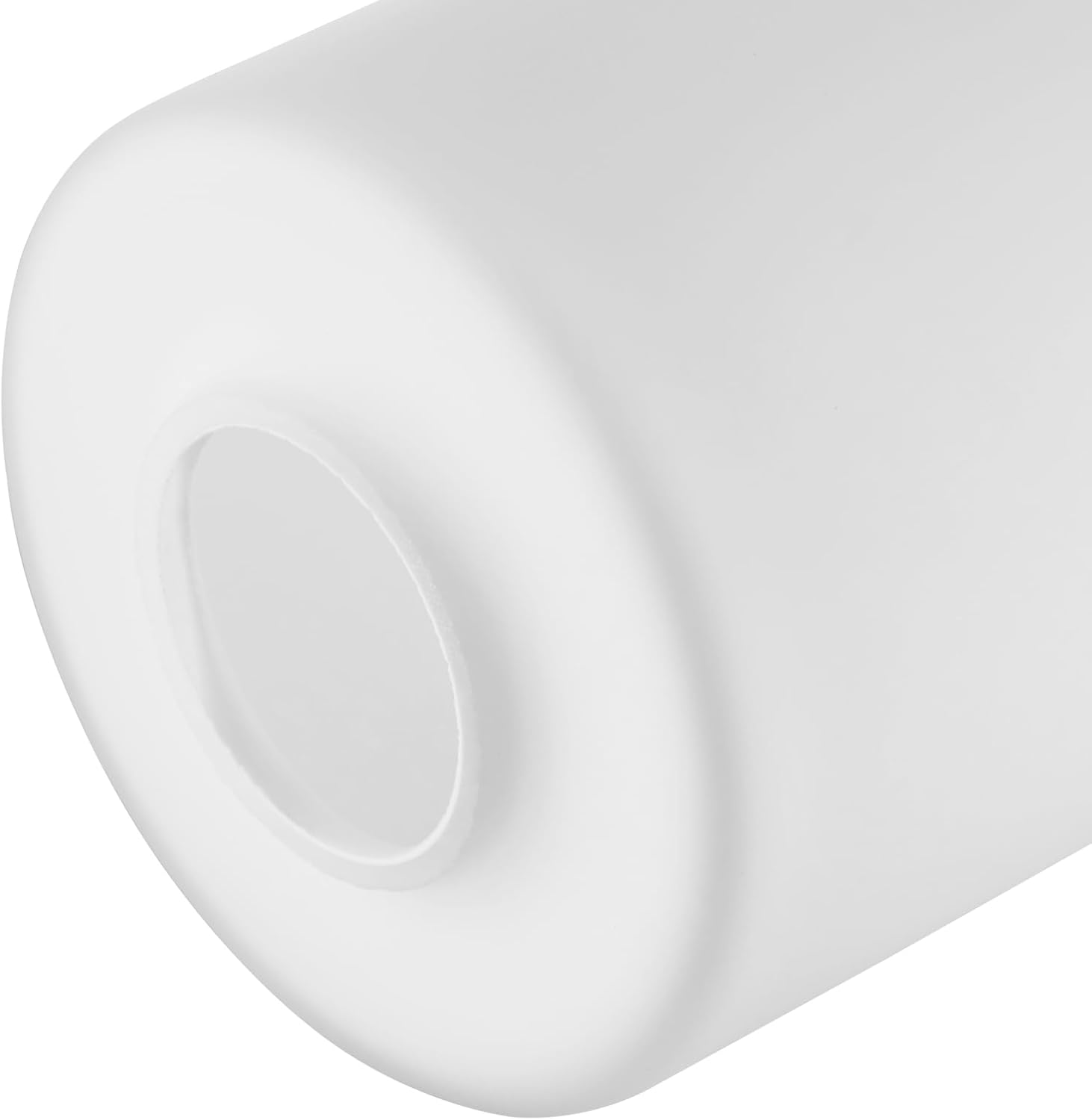 Diameter 4.72 IN, Tall 6 IN,E26 Base 1-5/8 Inch Fitter,Wall lamps or Pendant Lamps Replace Lampshades With Frosted Opal White Cylindrical Glass Lampshades - Image 4