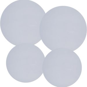 Burner Covers for Electric Stove (White, Round 8/10'')