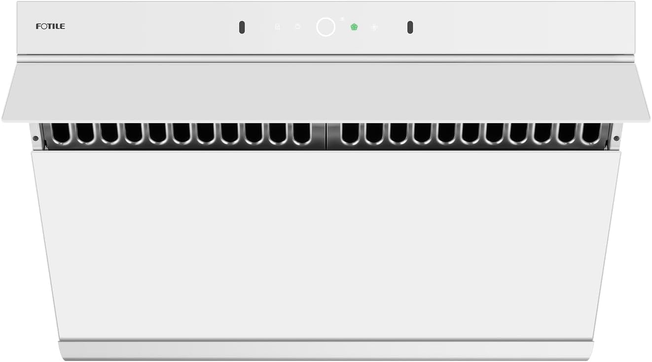 FOTILE JQG7507-W 30″ Under Cabinet or Wall Mount Kitchen Range Hood 1100 CFM 4 Speed Level with LED Lights, Fingerprint Resistance and Motion Control