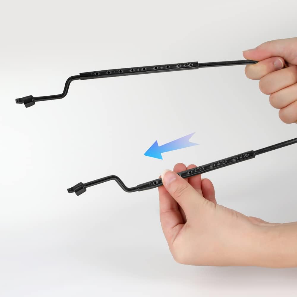 8 9 10 11 12 inch Lamp Shade Harp Holder, Adjustable Lamp Harp Kit, Fit Both Standard Lamp Rod and E14 E26 E27 Light Base UNO Fitter Adapter Converter Finial Set, Lampshade Bracket - Image 6