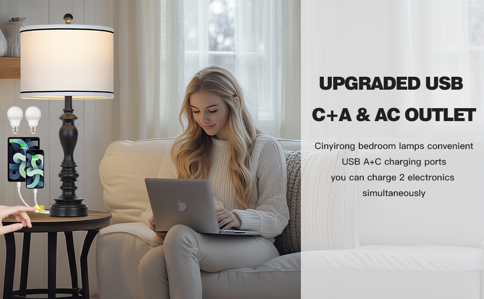 table lamp with usb port