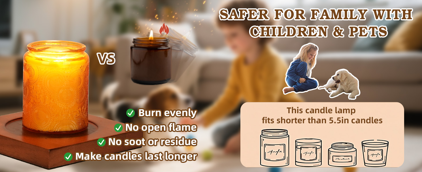 Candle Warmer Lamp with Timer Dimmer