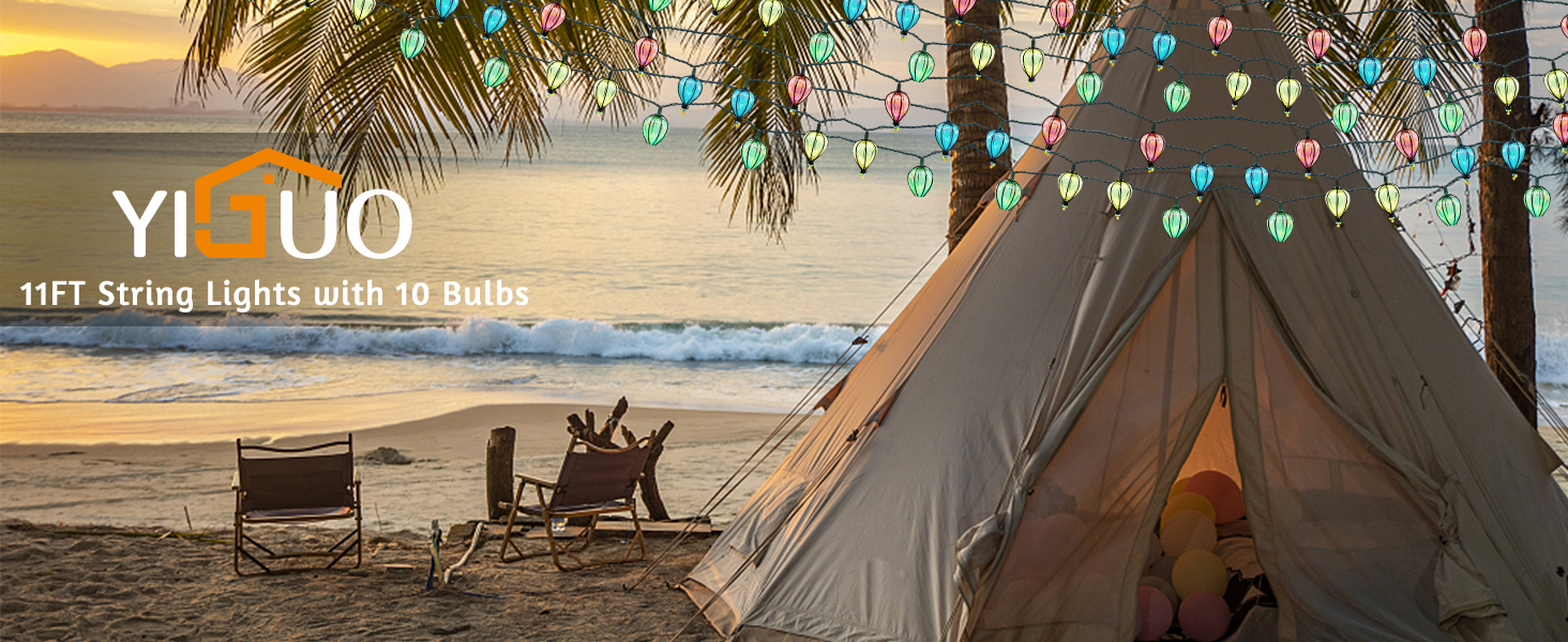 11 FT String Lights with 10 Bulbs