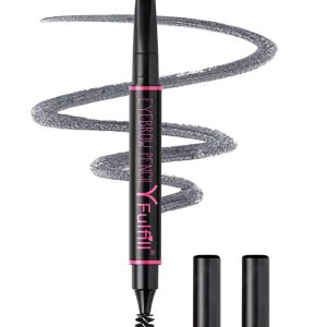 Grey Eyebrow Pencil for Older Women, Waterproof, Eyebrow Pen for Gray Hair