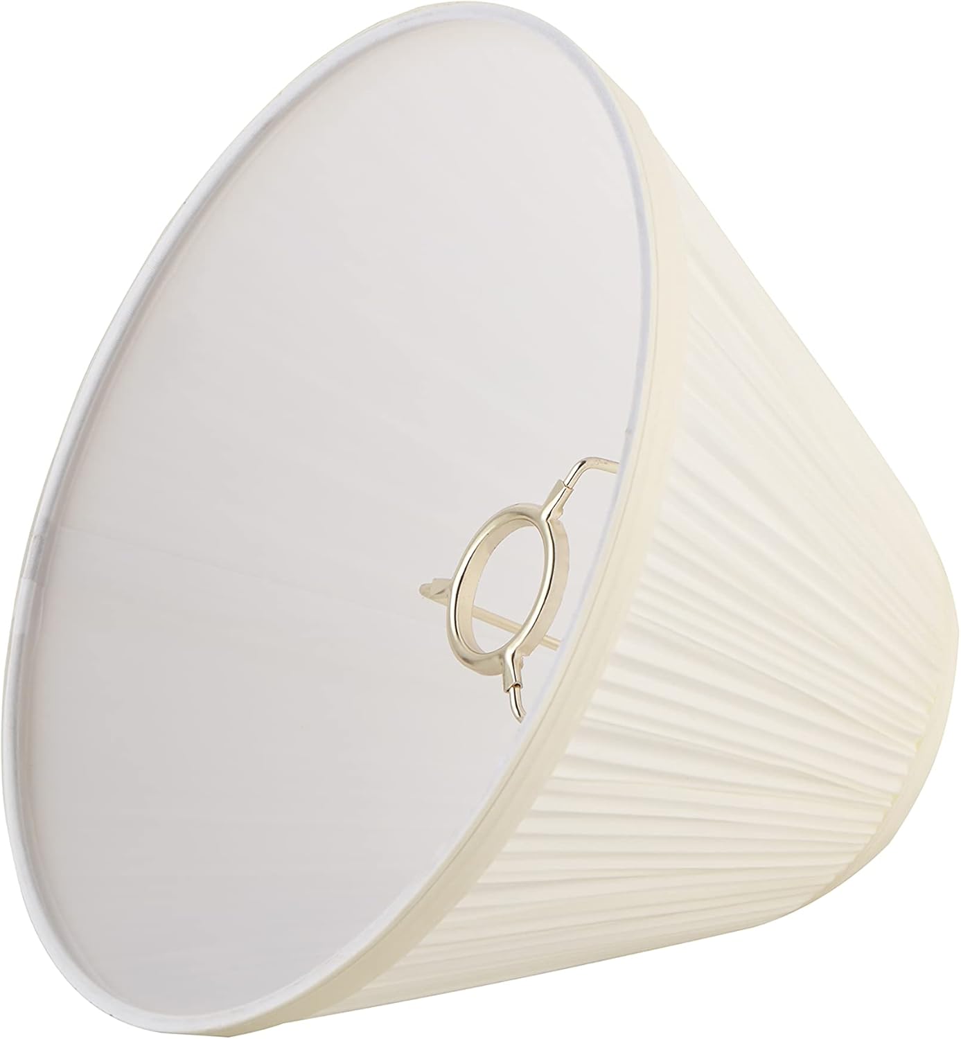 Aspen Creative 59171, Empire Uno Lamp Shade, Cotton White, 4" Top x 10" Bottom x 7" Slant Height, Slip UNO 33mm - Image 4