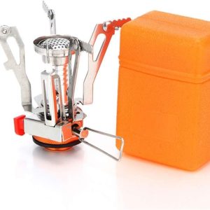 AOTU Portable Camping Stoves Backpacking Stove with Piezo Ignition Stable Support Wind-Resistance Camp Stove for Outdoor Camping Hiking Cooking