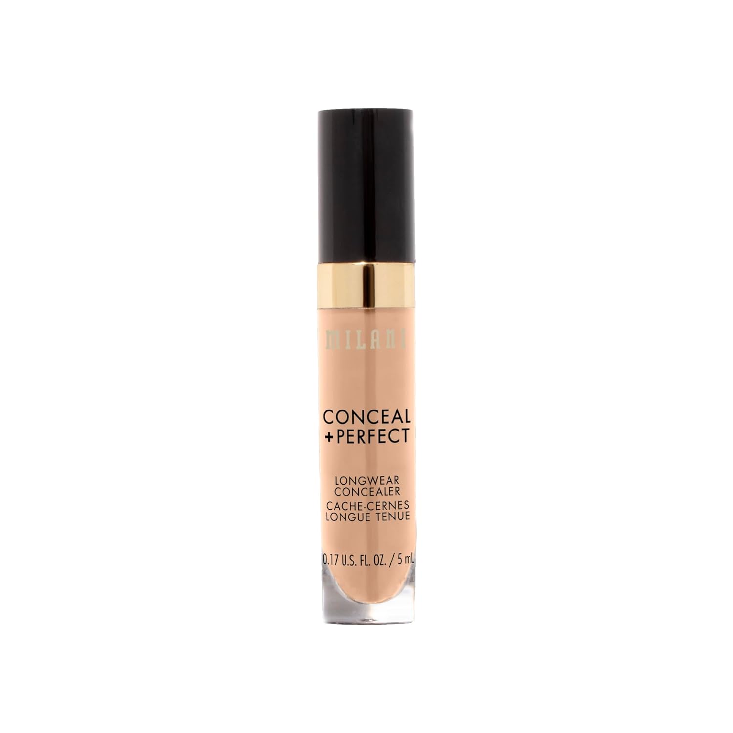 Milani Conceal + Perfect Longwear Concealer Full Coverage Infused with Hyaluronic Acid & Vitamin E, Cover Dark Circles, Blemishes & Skin Imperfections for Long-Lasting Wear - Medium Beige - Image 7