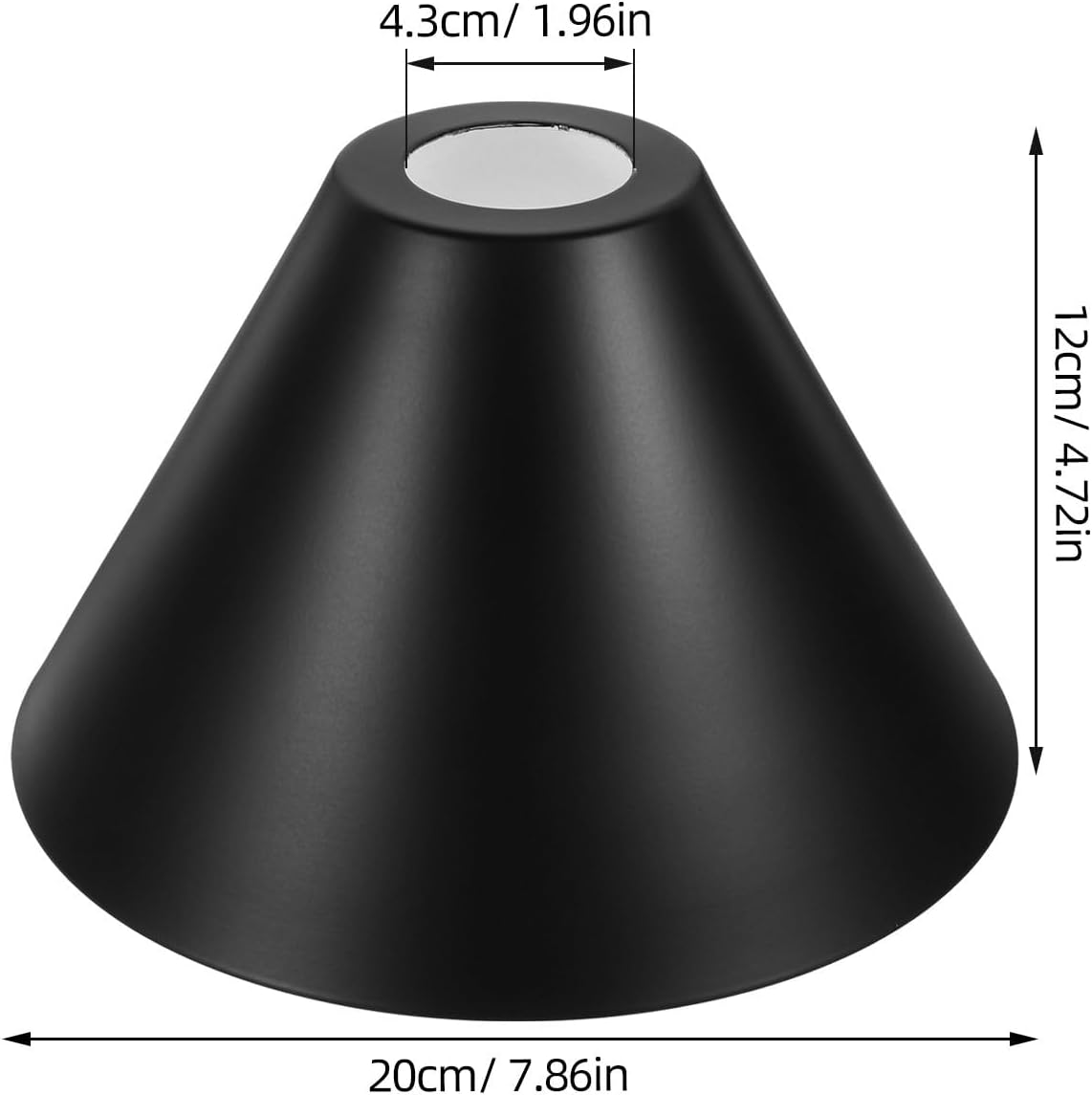 Angoily Modern Black Iron Chandelier Lamp Shade, lamp for bedroom, scalloped shade for Home, Office, Kitchen,and Bedroom - Stylish Decorative Pendant Light Cover - Image 3