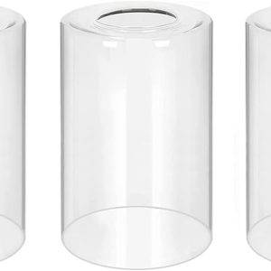 Clear Glass Shades Replacements 3-Pack Shade Cover Globes for Light Fixtures