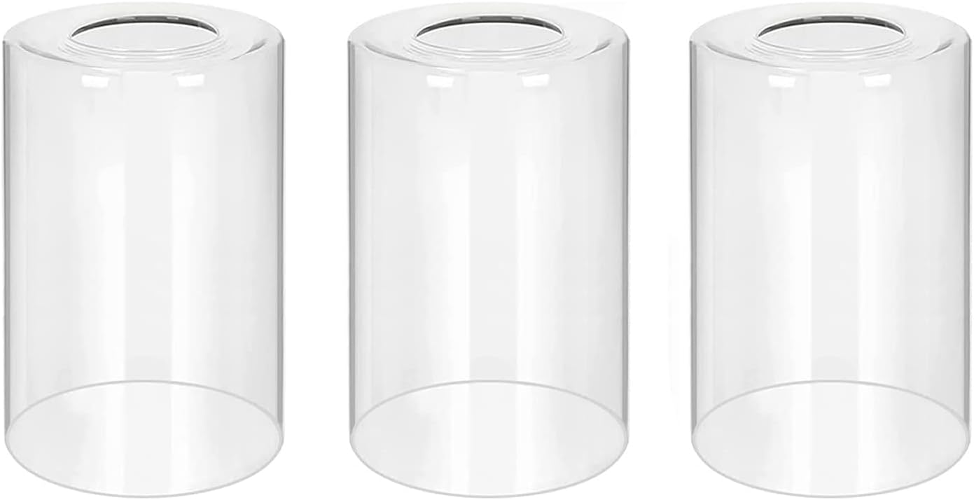 Clear Glass Shades Replacements 3-Pack Shade Cover Globes for Light Fixtures