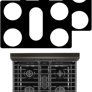 2Pcs 30Inch Stove protector liner For Whirlpool Models WFG550S0LZ1 30 Inch Gas Range Cooktop cover