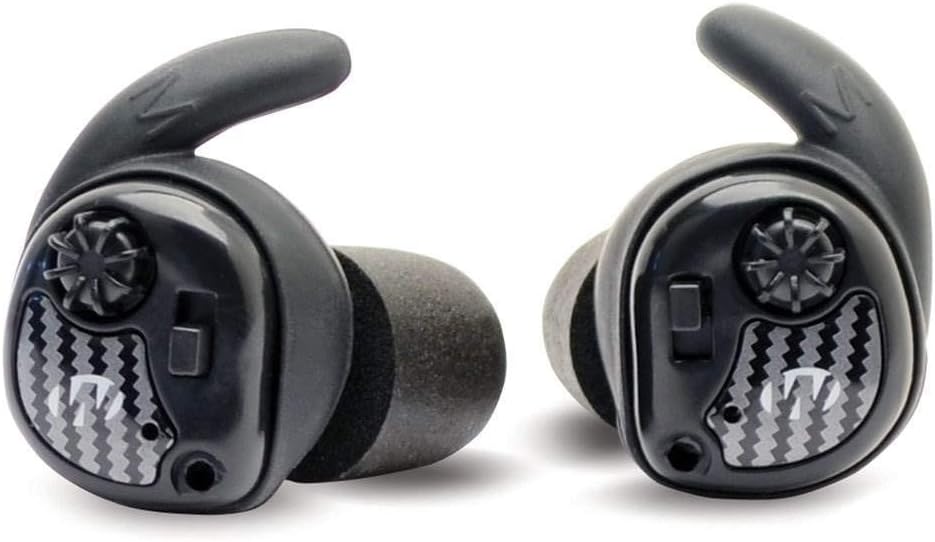 Walker’s Silencer Wireless NRR25dB Electronic Sound Suppression Hearing Protection Earbuds for Shooting
