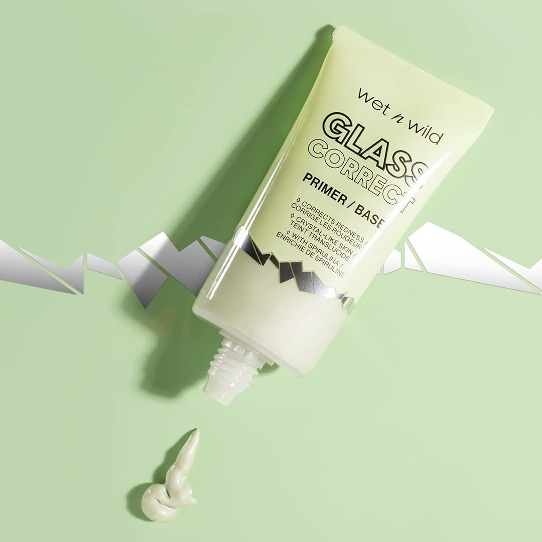 wet n wild Prime Focus Glass Skin Correct Primer Bright Crystal Finish, Green, 0.91 Fl Oz - Image 8