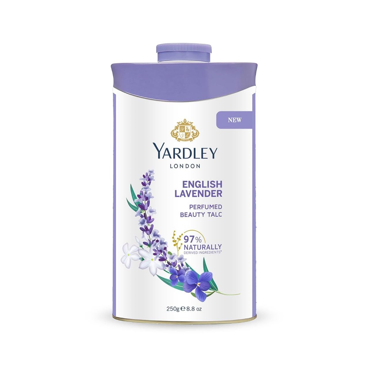 Yardley English Lavender Perfumed Talc | 250g (8.81 Ounce) | Pack of 1