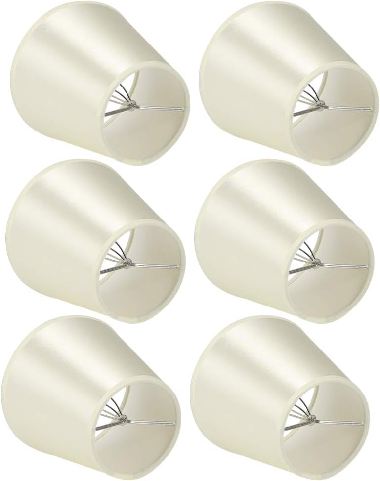 Hyuduo Modern Fabric Lampshade, Clamp on E14 Bulb Cover with Proof and Soft Light, for Bedroom Living Room Hall Study Hotel Studio Decoration - Image 8