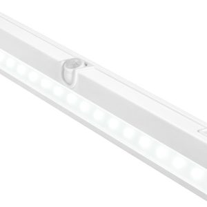 BLS T01L LED Closet Light, Super Bright 20 LED Under Cabinet Lighting Battery Powered/DC Input Wireless Motion Sensing Light, Auto On Off Switch, Motion Sensor & Light Sensor, Light Beam Adjustable