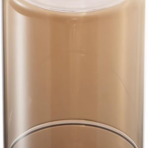 Diameter 4.72 IN, Tall 6 IN,E26 Base 1-5/8 Inch Fitter,Wall lamps or Pendant Lamps Replace Lampshades With Amber Cylindrical Glass Lampshades