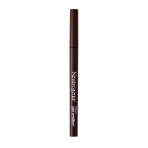 Neutrogena Intense Gel Eyeliner, Eye Makeup with Antioxidant Vitamin E, Bold Precision Eyeliner, Smudge- and Water-Resistant, Dark Brown, 0.004 oz