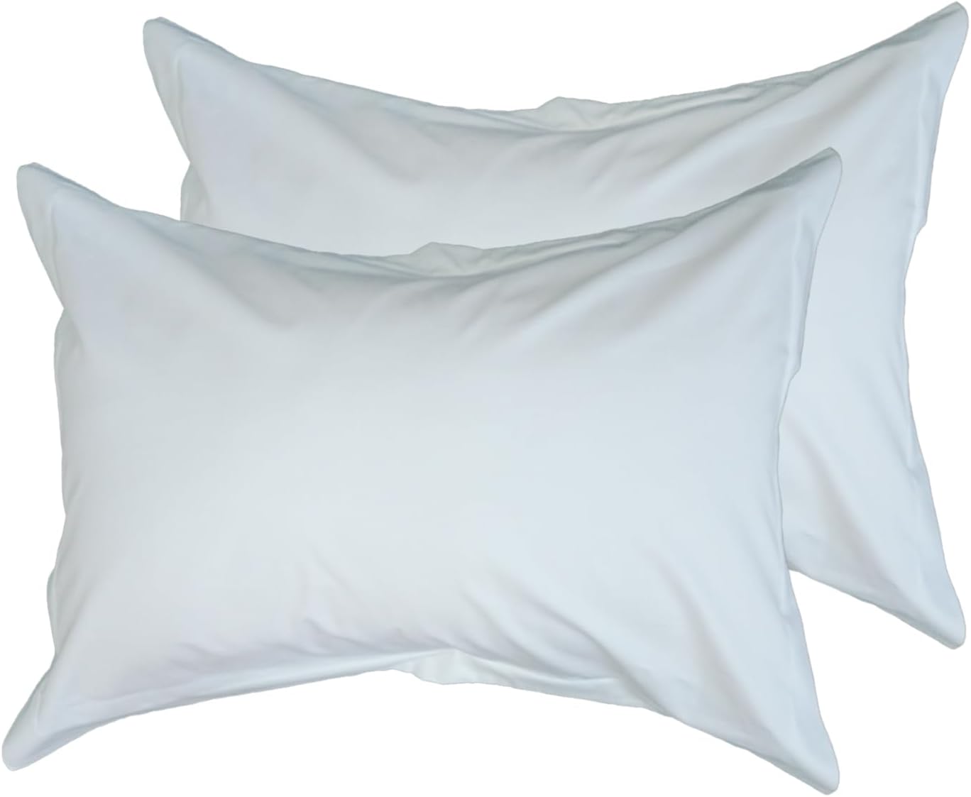 400 Thread Count, 100% Cotton, Envelope Pillowcase Set of 2 Pillow Covers, Breathable, Cooling, Soft for Quality Sleep (Colour Prime White, Standard（20 * 26）)