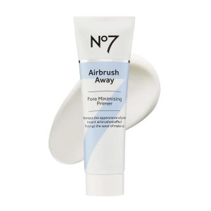 No7 Airbrush Away Pore Minimizing Facial Primer - Lightweight, Matte Primer & Pore Minimizer for Face - Makeup for Oily Skin (30ml)