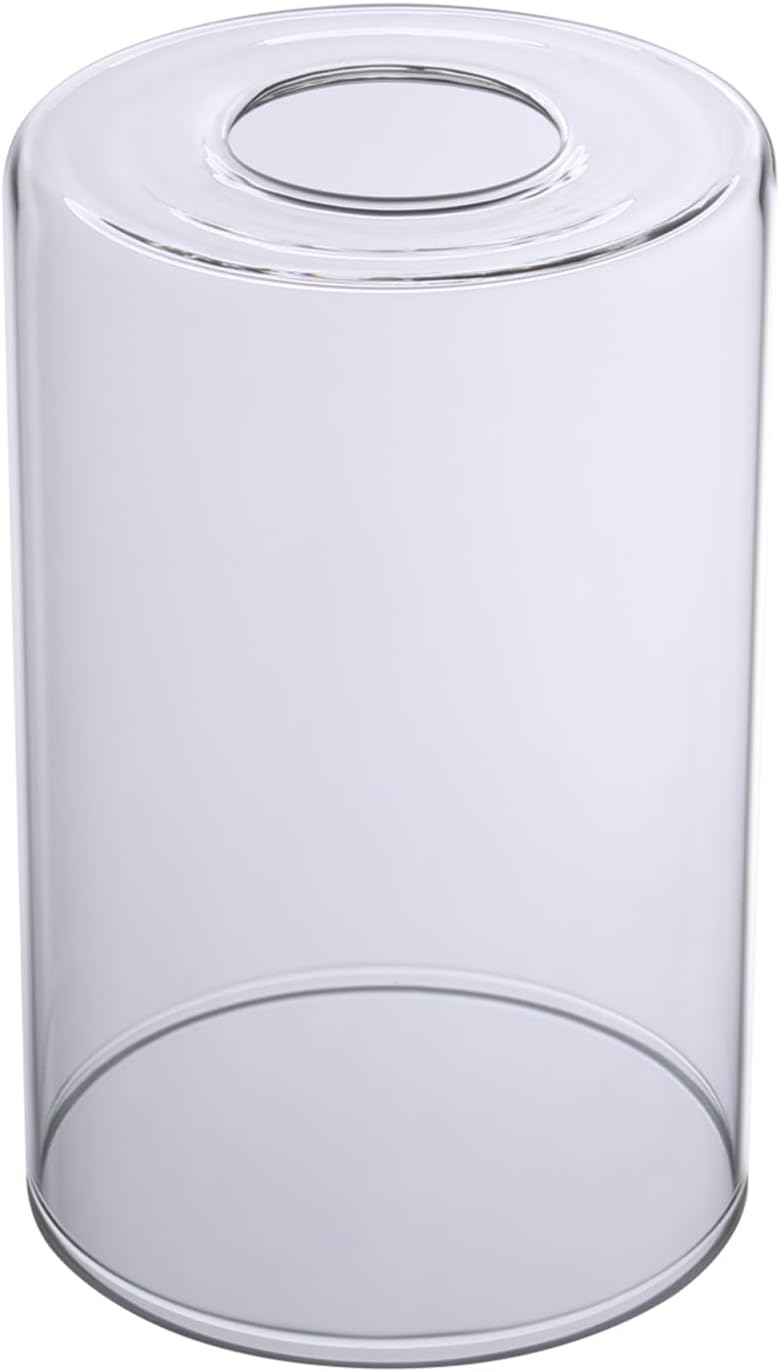 Diameter 4.72 IN, Tall 6 IN,E26 Base 1-5/8 Inch Fitter,Wall lamps or Pendant Lamps Replace Lampshades With Transparent Cylindrical Glass Lampshades