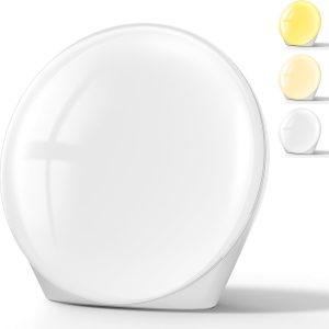 SUXIO Light Therapy Lamp - 10000 Lux Therapy Lights Lamp, 3 Timing & Mode Happy Lamp, Touch Control Sunlight Lamp with Memory Function, Portable Light Box Therapy Use As Lift Mood for Home,White