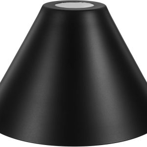 Angoily Modern Black Iron Chandelier Lamp Shade, lamp for bedroom, scalloped shade for Home, Office, Kitchen，and Bedroom - Stylish Decorative Pendant Light Cover