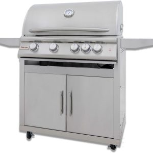 Blaze Premium LTE+ 40-Inch 5-Burner Natural Gas Grill W/Rear Infrared Burner & Lift-Assist Hood - BLZ-5LTE3-NG