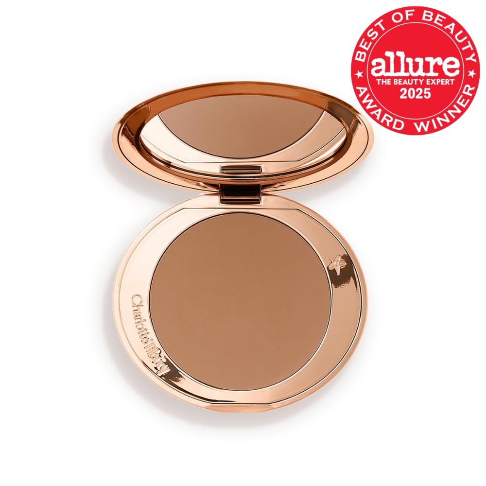 Charlotte Tilbury Airbrush Matte Bronzer - Smoothing & Blurring Powder Bronzer with an Airbrush Finish - Refillable Makeup Infused with Silky Mica & Hyaluronic Acid - Image 2